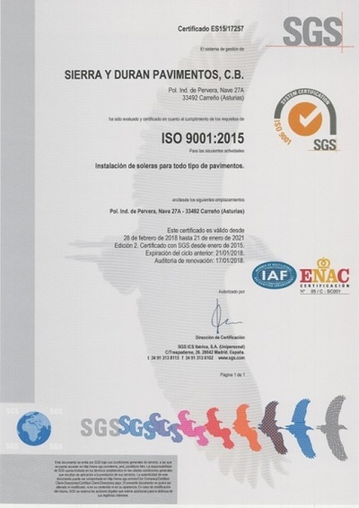 Sistema de Gestión de Calidad ISO 9001:2015
